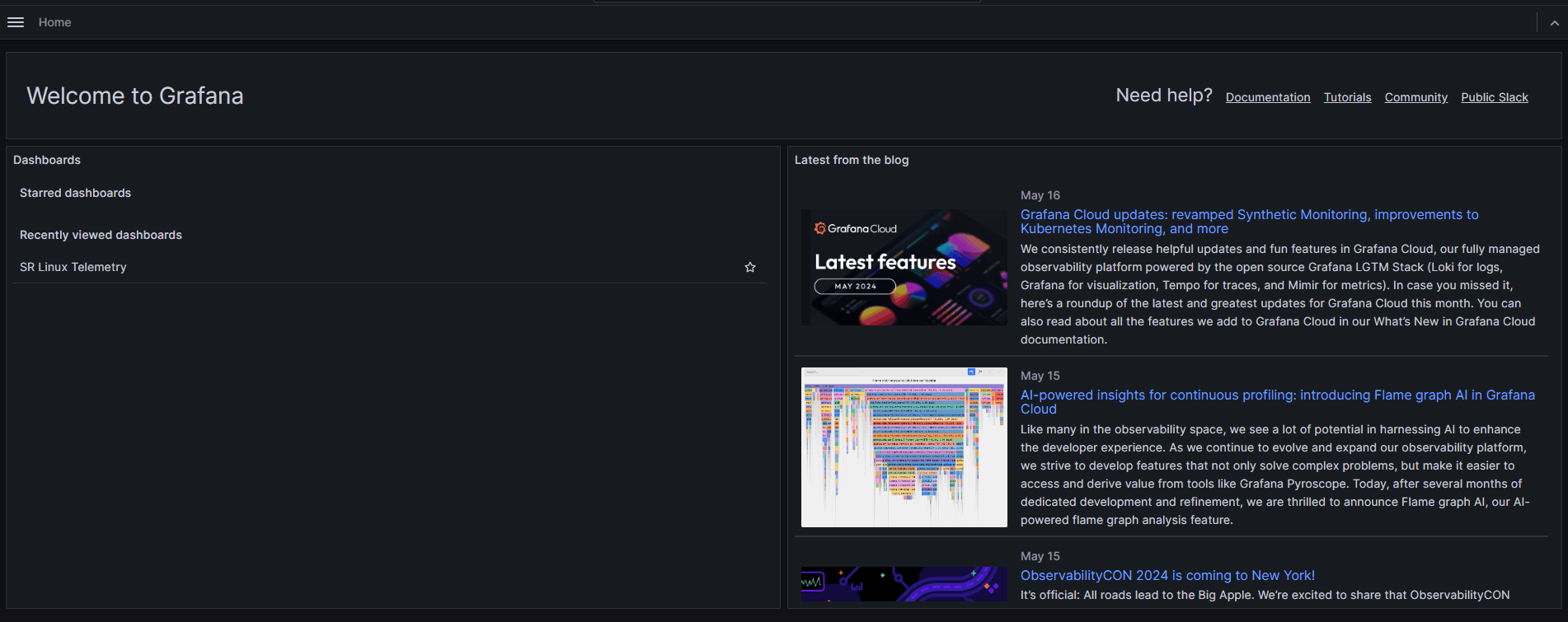Fig. 3 - Grafana